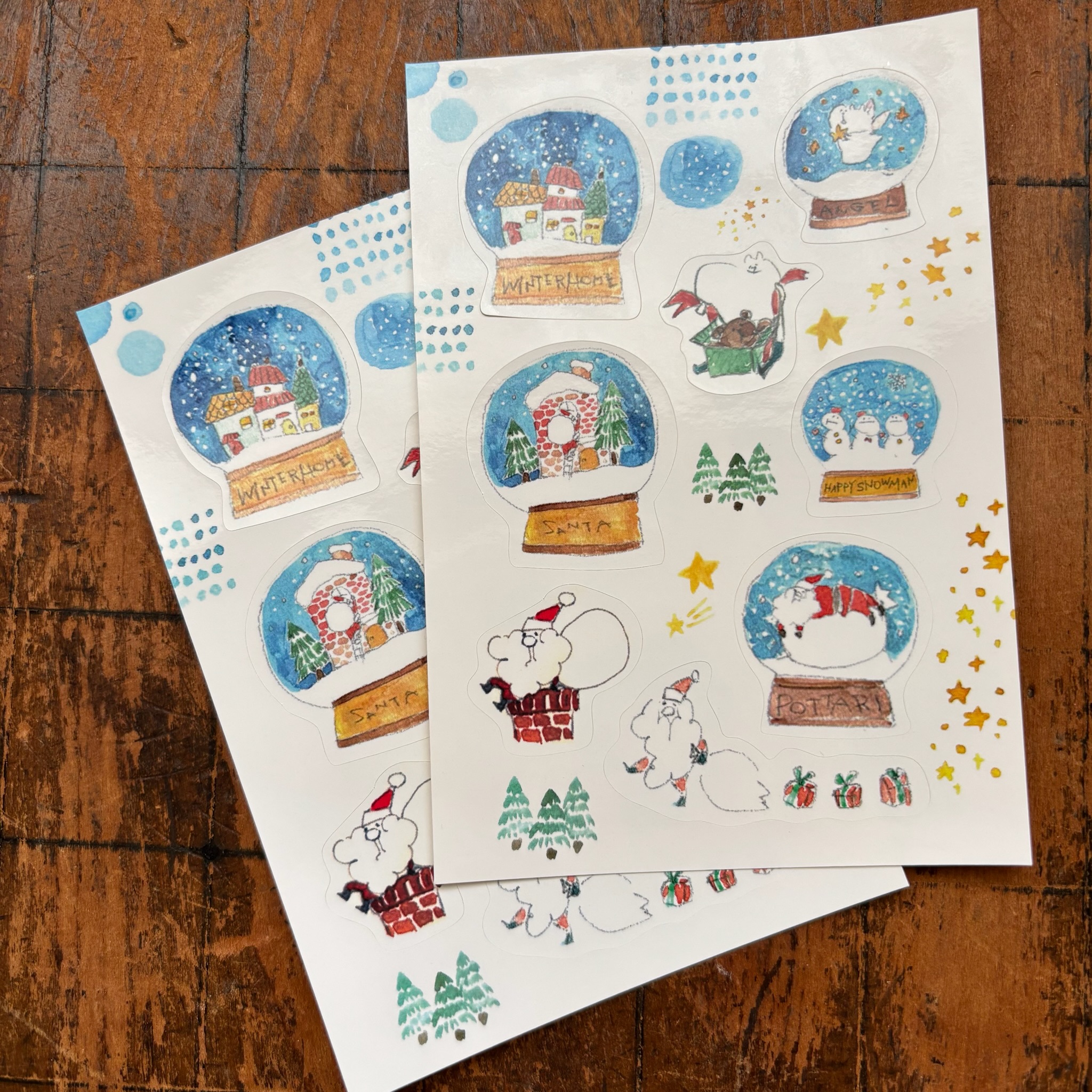 平シール　スノードーム