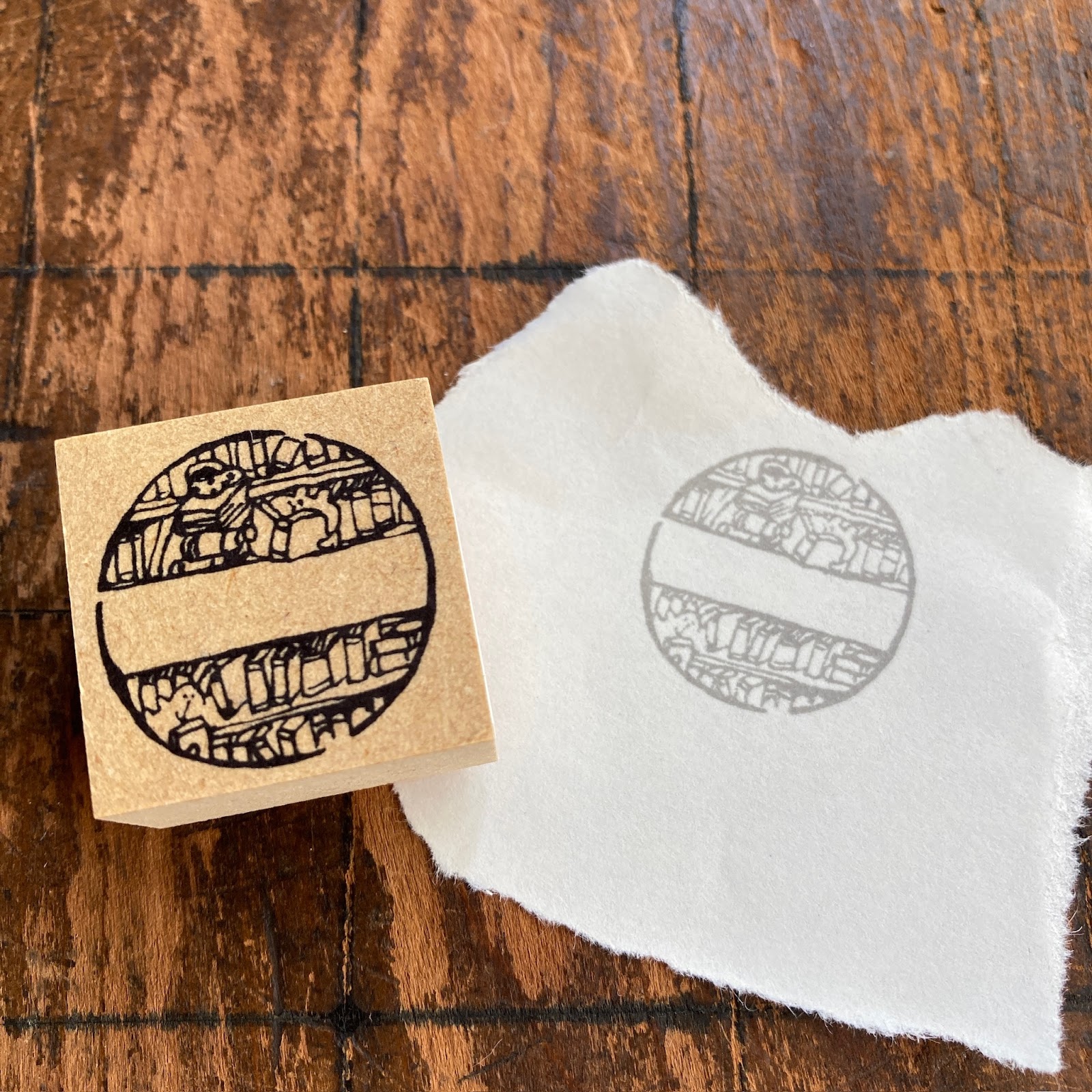 データ印　図書館